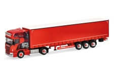 Herpa 321662 - H0 - Scania R 09 Gardinenplanen-Sattelzug Ralf Tombers